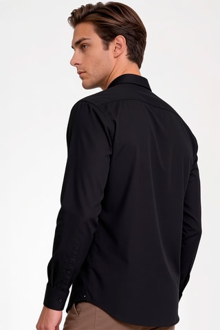 Chemise slim Tech Stretch - Noir