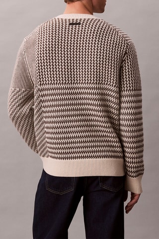Pull en laine - Beige clair et marron