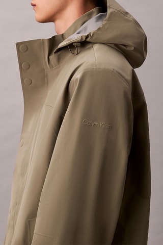 Manteau à capuche - Vert olive