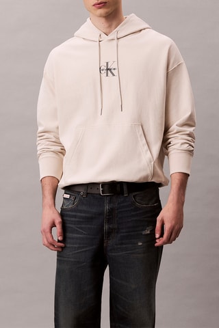Sweat à capuche Premium Terry - Ecru