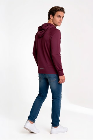 Sweat à capuche LS - Bordeaux