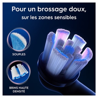 Lot de 6 brossettes de rechange - Ultimate Clean - Noir