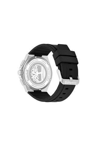 Reloj de cuarzo de silicona - Cronógrafo - Negro y plateado
