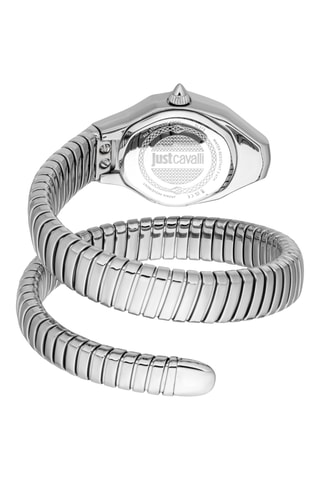 Reloj de cuarzo de acero - Plateado y blanco