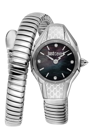 Reloj de cuarzo de acero - Plateado y negro