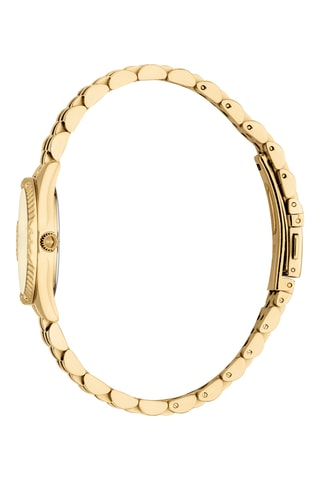 Reloj de cuarzo de acero - Dorado