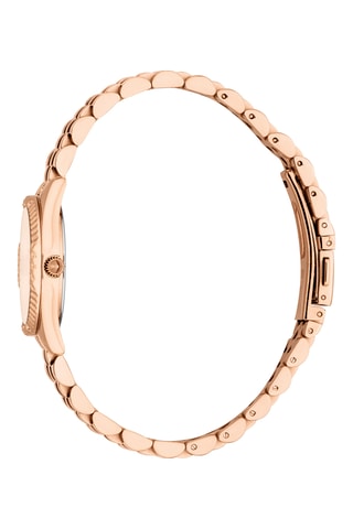 Reloj de cuarzo de acero - Rosa dorado