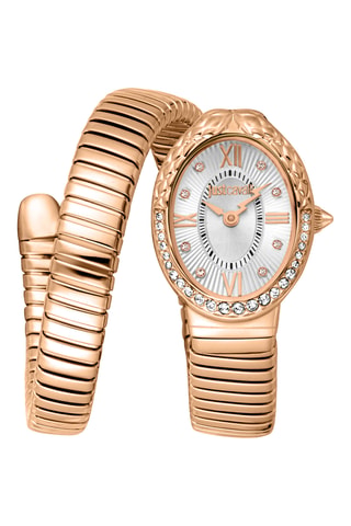 Reloj de cuarzo de acero - Rosa dorado y plateado