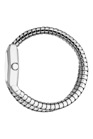 Reloj de cuarzo de acero - Plateado