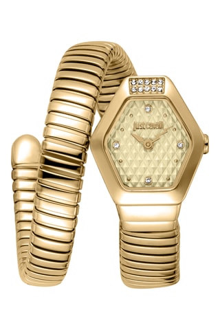 Montre à quartz en acier - Doré
