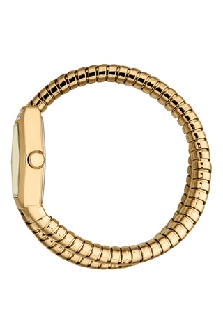 Montre à quartz en acier - Doré