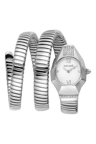 Reloj de cuarzo de acero - Plateado