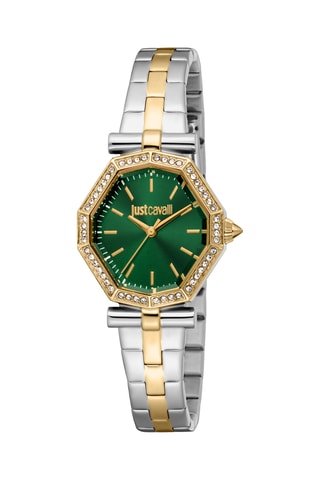 Reloj de cuarzo de acero - Plateado y dorado