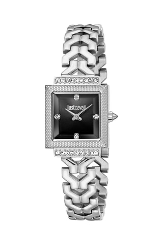 Reloj de cuarzo de acero - Plateado y negro