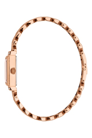 Montre à quartz en acier - Doré rose