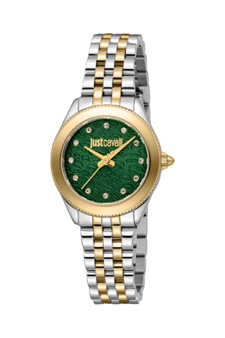 Reloj de cuarzo de acero - Plateado y dorado