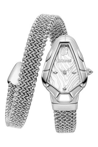 Reloj de cuarzo de acero - Plateado
