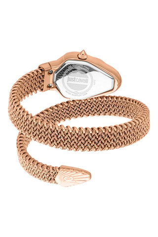 Reloj de cuarzo de acero - Rosa dorado y verde