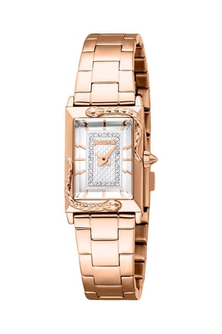 Reloj de cuarzo de acero - Rosa dorado y plateado