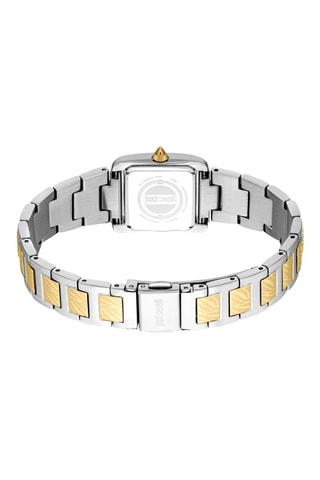 Reloj de cuarzo de acero - Plateado y dorado