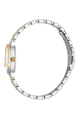 Reloj de cuarzo de acero - Plateado y dorado