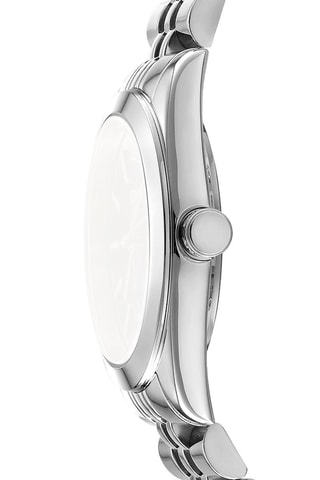 Reloj de cuarzo de acero - Plateado y violeta