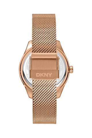Montre à quartz en acier - Doré rose