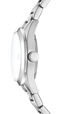 Reloj de cuarzo de acero - Plateado y negro