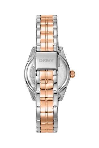 Reloj de cuarzo de acero - Plateado y rosa dorado