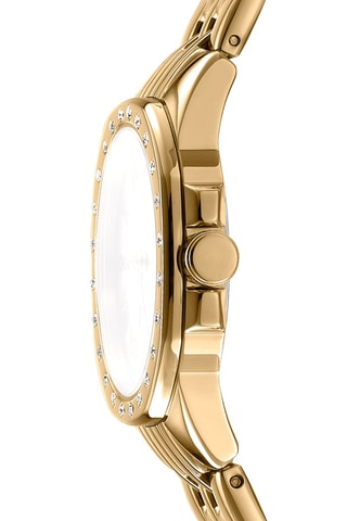 Montre à quartz en acier Evening - Doré et argenté