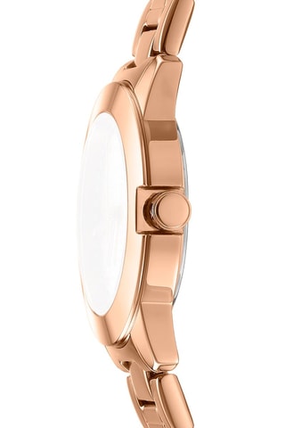 Reloj de cuarzo de acero - Rosa dorado