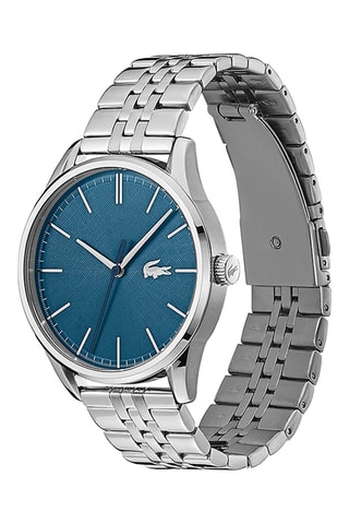 Reloj de cuarzo de acero - Plateado