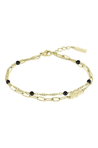 Pulsera - Chapado en oro amarillo y piedras naturales