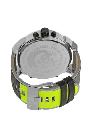 Reloj de cuarzo de nailon MR. Daddy 2.0 - Gris y plateado