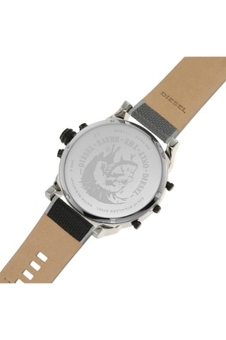 Reloj de cuarzo de nailon MR. Daddy 2.0 - Gris y plateado