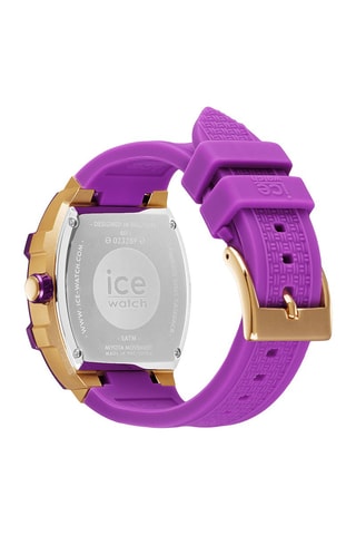 Reloj de cuarzo de silicona ICE Boliday - Violeta y dorado