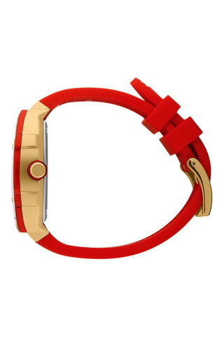 Reloj de cuarzo de silicona ICE Boliday - Rojo y dorado