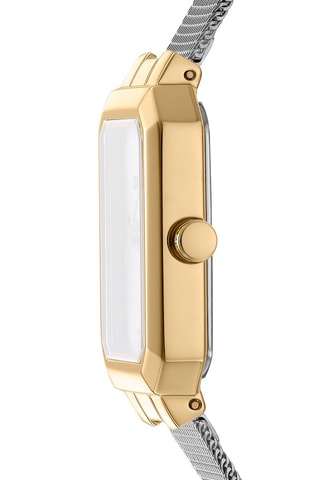 Montre à quartz en acier - Argenté et doré