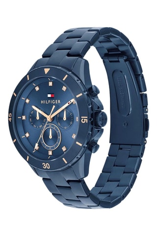 Reloj de cuarzo de metal - Cronógrafo - Azul