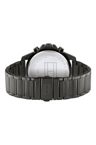 Reloj de cuarzo de acero - Cronógrafo - Negro y dorado