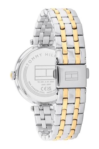 Reloj de cuarzo de acero inoxidable - Plateado y dorado