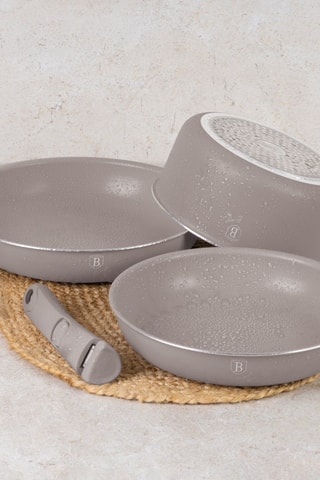 Batterie de cuisine revêtement titane Taupe Collection - 10 pièces
