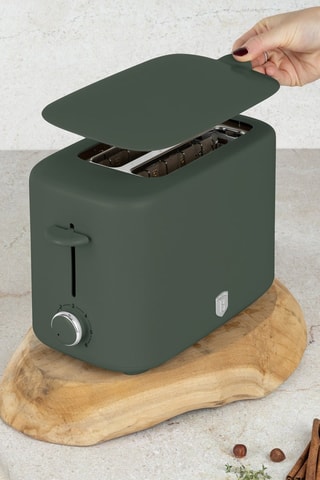 Grille-pain en acier inoxydable 18/10 Matte Green - 750 W - 2 fentes - Vert