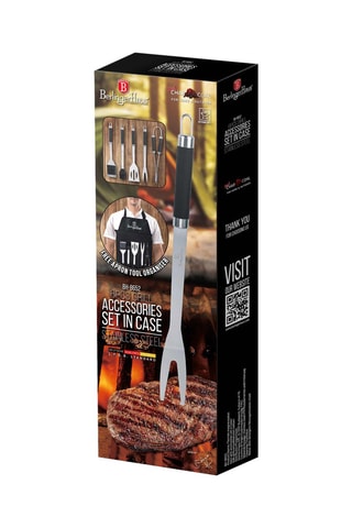 Kit accessoires cuisson barbecue en acier inoxydable - 6 produits