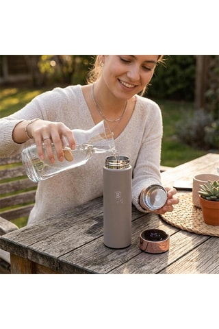 Bouteille isotherme en acier inoxydable 18/10 Taupe - 0,5 l
