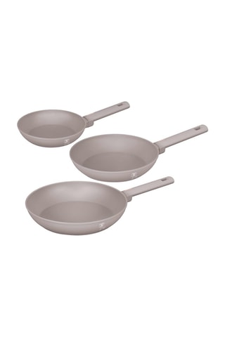 3 poêles Taupe - 20/24/ 28 cm
