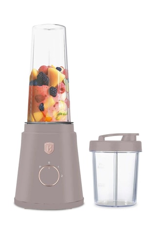 Blender en acier inoxydable Taupe - 2 vitesses  - 320 W - Rose, doré et gris