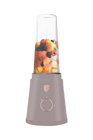 Blender en acier inoxydable Taupe - 2 vitesses  - 320 W - Rose, doré et gris