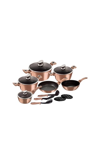 Batterie de cuisine Rose Gold - 15 pièces