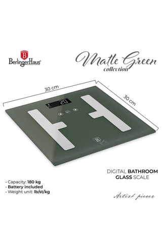 Pèse-personne digital Matte Green - Jusqu'à 180 kg